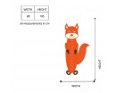 Squirrel Growth Chart Decal